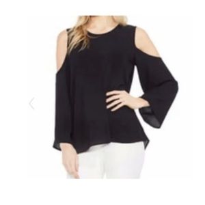 Vince Camuto Cold Shoulder Bell Sleeve Top Size XS